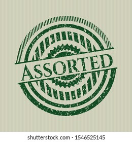 Green Assorted distressed rubber grunge stamp