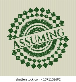 Green Assuming rubber seal
