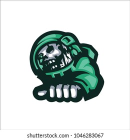 Green Astronot E Sport Logo