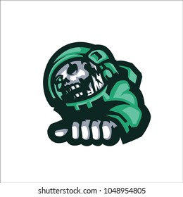 Green Astronot E Sport Logo