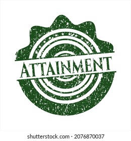 Green Attainment distressed rubber texture. 