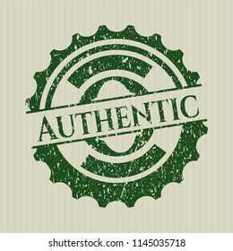 Green Authentic rubber grunge texture stamp