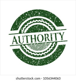 Green Authority distress rubber seal