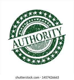 Green Authority distressed rubber grunge texture seal