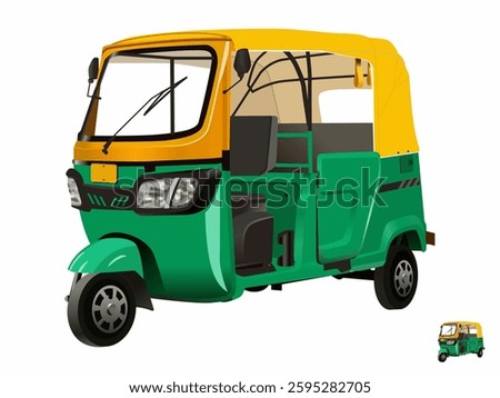 Green auto rikshaw images vector high quality