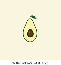 Green avocado,healthy food,green food,organic food,vector illustration eps10