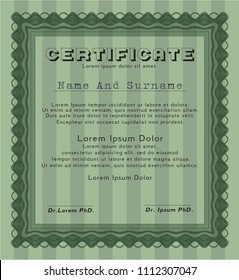  Green Awesome Certificate template. Customizable, Easy to edit and change colors. Printer friendly. Money design. 