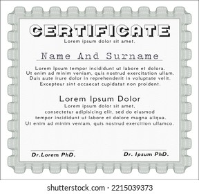 Green Awesome Certificate template.  Modern design.  With complex background.  Vector illustration.  - Powered by Shutterstock - Get 15% off with code: PIKWIZARD15