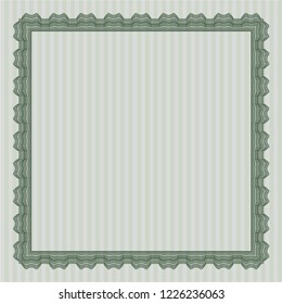 Green Awesome Certificate template. With quality background. Detailed. Perfect design. 