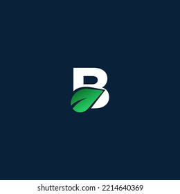 Green B letter logo design template elements. Modern abstract digital alphabet letter logo. Vector illustration.
