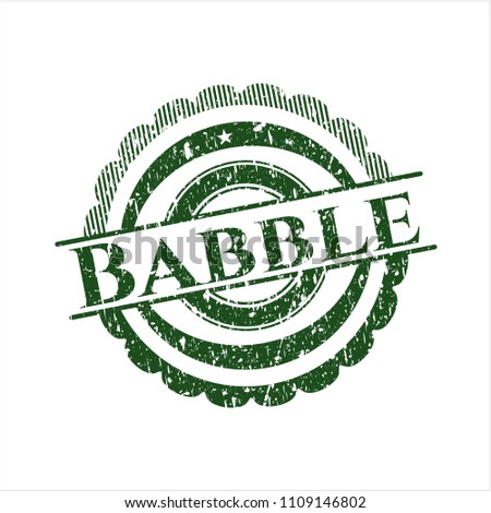 Green Babble rubber seal