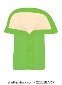 Grüner Baby-Schlafsack. Vektorgrafik