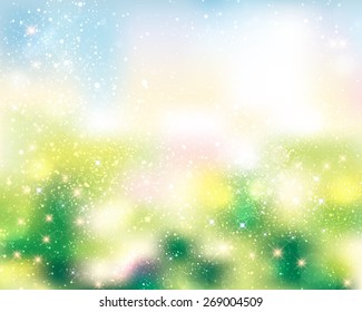 green background