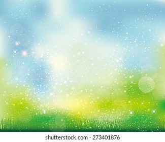 green background