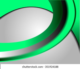 Green background
