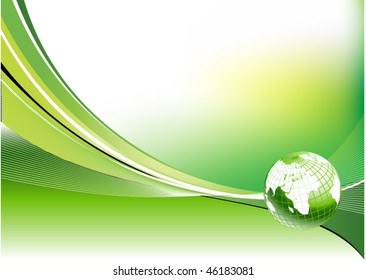 green background