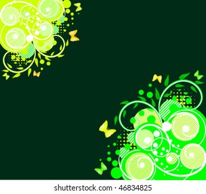 green background
