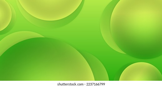 green background. abstract 3d circle background.circle or round pattern