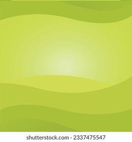 Green background abstract with curvy object