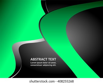 Green background in abstract design style
