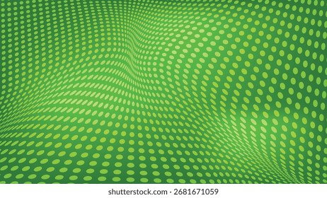 green background with abstract dots texture and gradient color