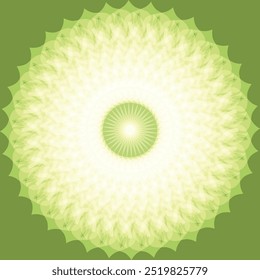 Green background with abstract form, geometric texture