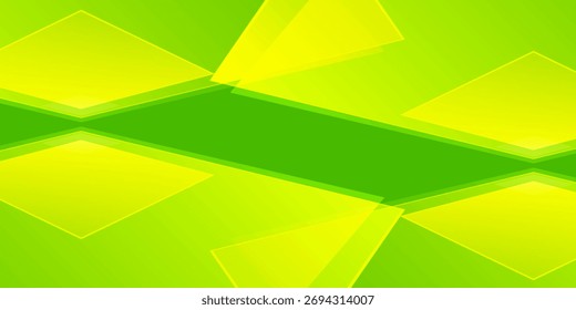 Green Background Abstract. Green Plastic Geometrict. 3D illustartion. Beautiful Green Backround.