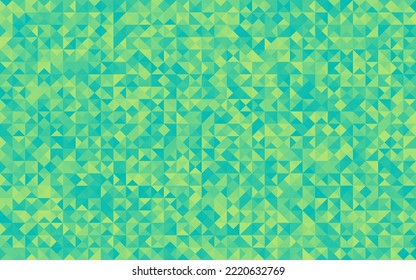 green background with abstract triangle pattern