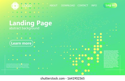Green background  Abstract vector  Website landing page  Minimal abstract cover design  Creative colorful wallpaper  Trendy gradient poster  Vector illustration 