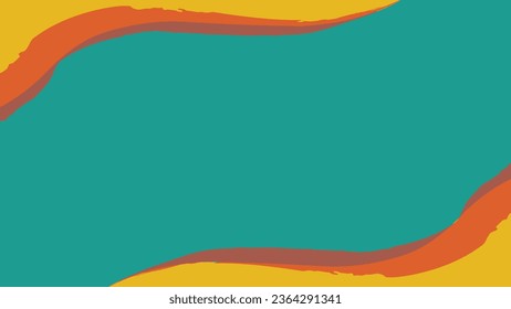 Green background accented by a bold and expressive orange brush stroke line, infusing energy and creativity into your designs.