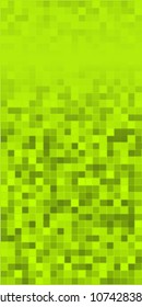 Green background advertising brochure design elements. Pixel structure graphic form for elegant flyer. Vector illustration EPS 10 for booklet layout page, future techno theme leaflet, newsletters
