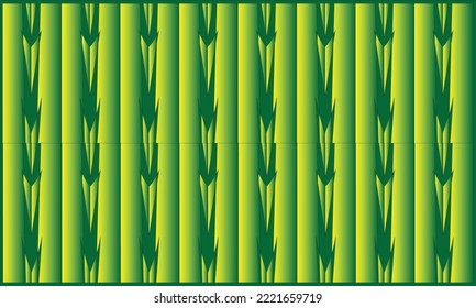 fondo verde con imagen de árbol de bambú