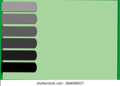 green background banner with gray to black ribbon variations