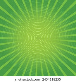 a green background with a green and blue circle in the center