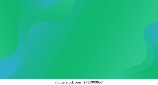Fondo verde de materiales en capas azules y verdes
