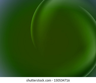 green background blur circles