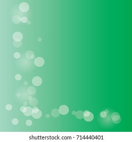 Green background with bokeh