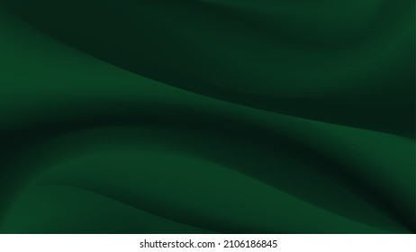 Green background for catalog advertising design. Luxury green fabric background. Smooth spruce backdrop. Vector illustration.