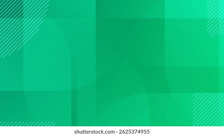 Green background, colorful,shape ,modern abstract background, vector illustration.
