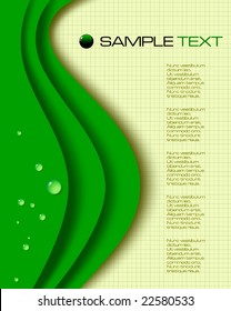 green background composition - vector illustration - jpeg version in my portfolio