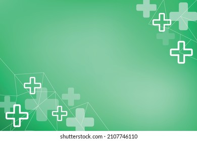 Green background with crosses and lines