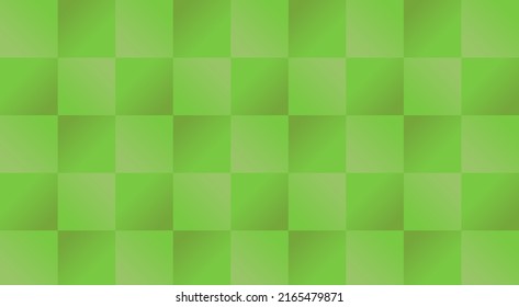 green background design Square shapes with gradients.