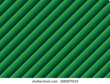 Green background with diagonal stripes.