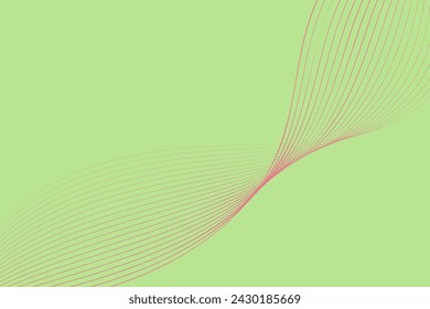 A green background with a distinct pink line running horizontally across the middle. The contrast between the two colors creates a striking visual impact.