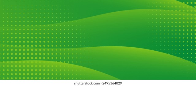 green background with dynamic curve line elegant graphic design element decoration