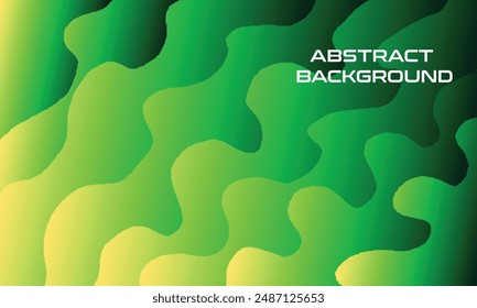 Green background dynamic textured geometric element. Modern gradient light vector illustration.