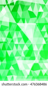 green background with elements of a polygonal pattern. vector illustration. to design banner