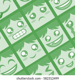 green background emotions