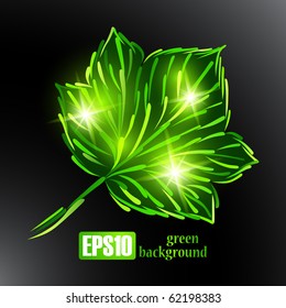 green background, eps10