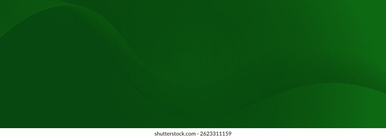 green background with flowing lines for futuristic concept. Dynamic waves. vector illustration.